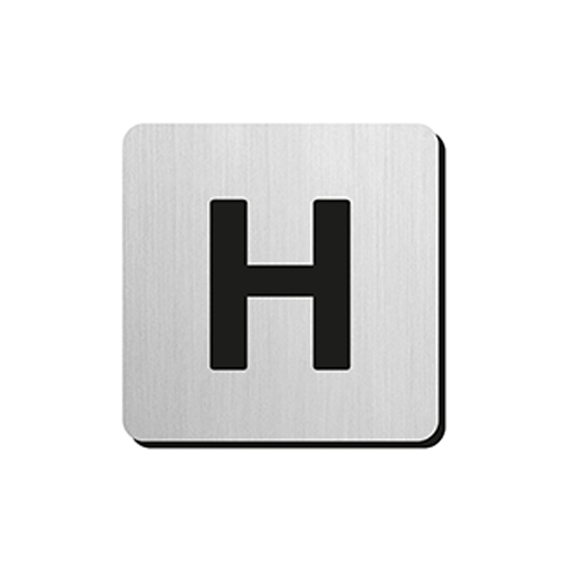 JNF - PIKTOGRAM PÍSMENO "H" - IN.34.300 - 75 mm - nalepovacie