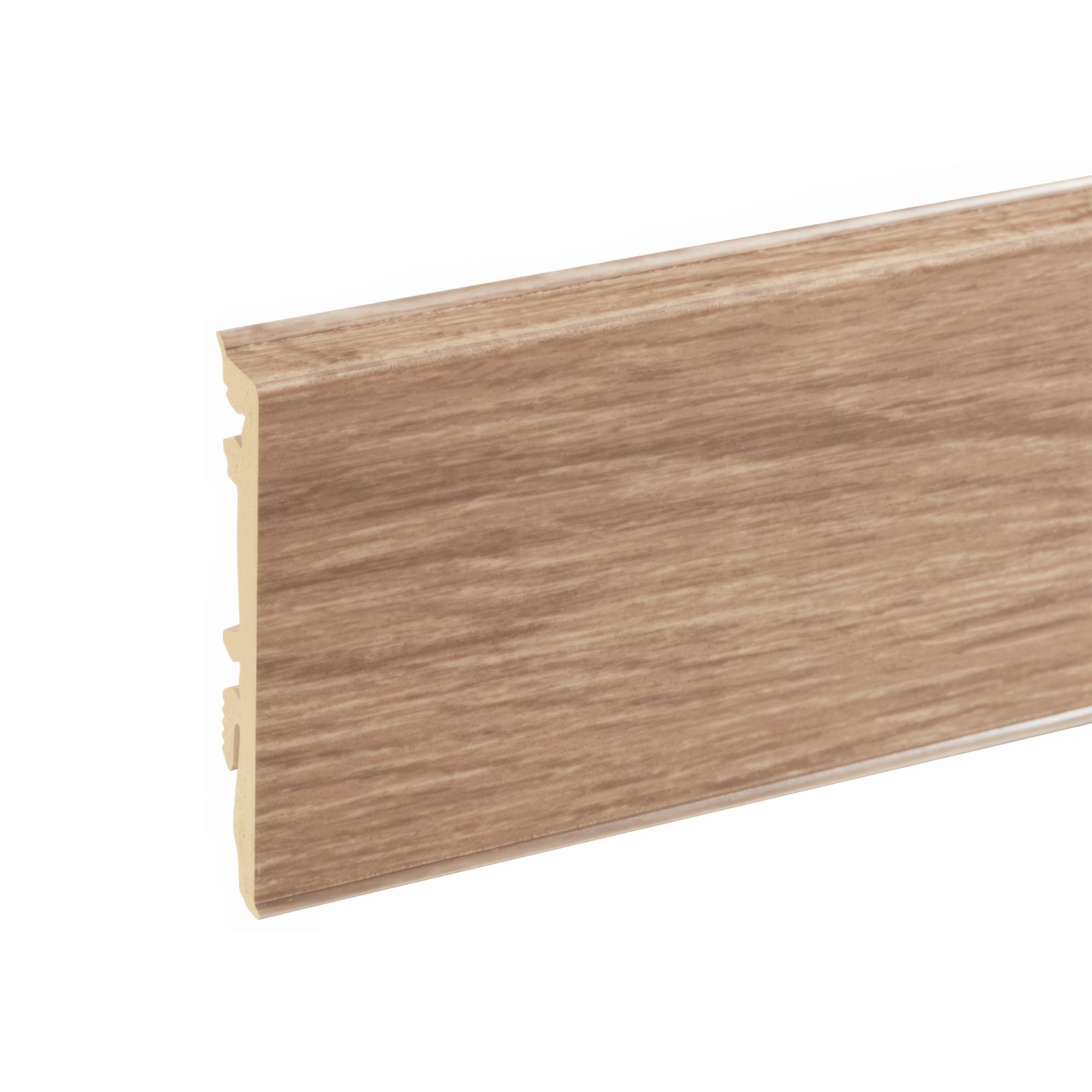 Lišta soklová PVC Cezar MASTERLINE 80 Čajová hnedá (473) 81,5x17,2x2200 mm