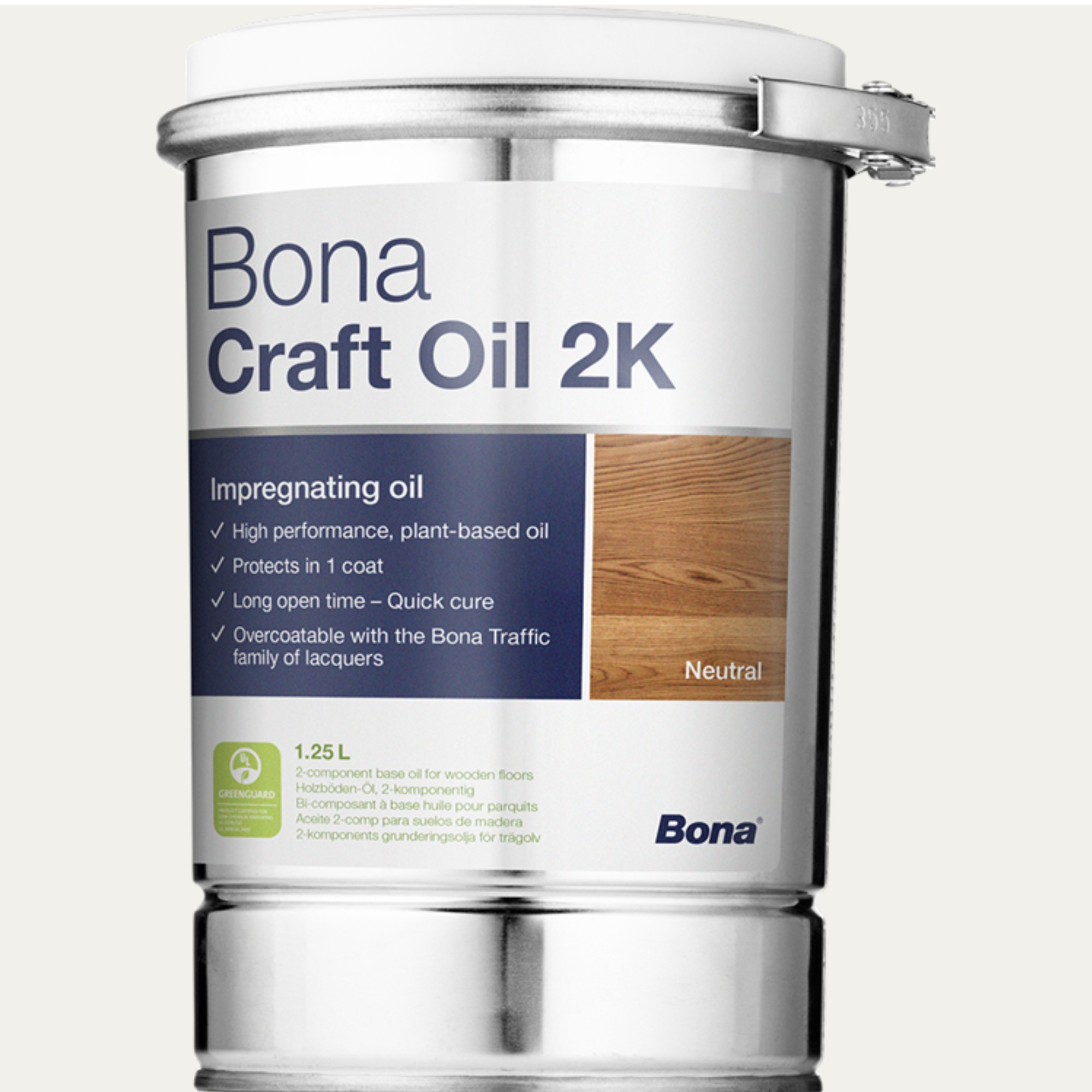 Olej Bona Craft Oil 2K Invisible/Priehľadná 1,25 L