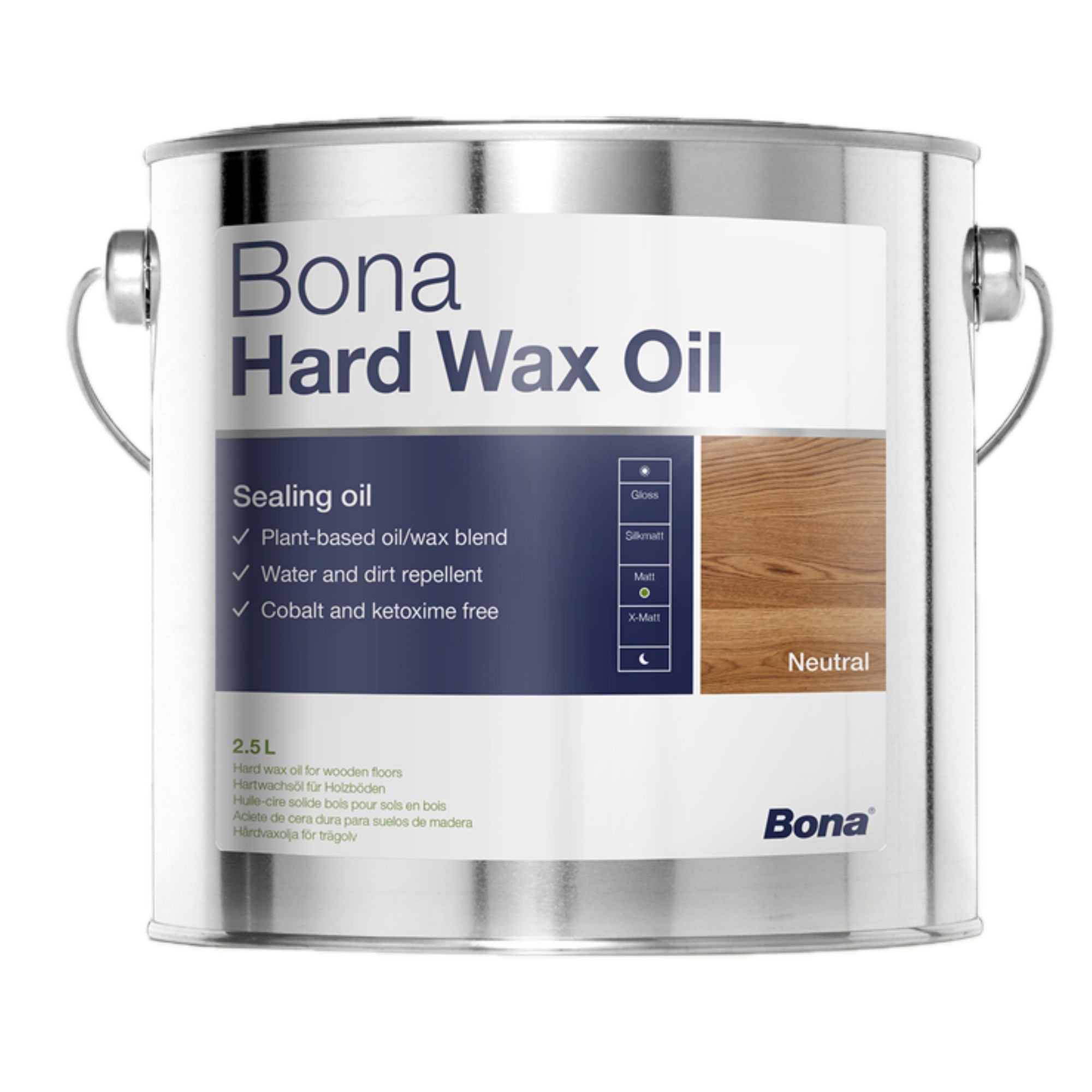 Olej Bona Hardwax mat 2,5 L tvrdý voskový