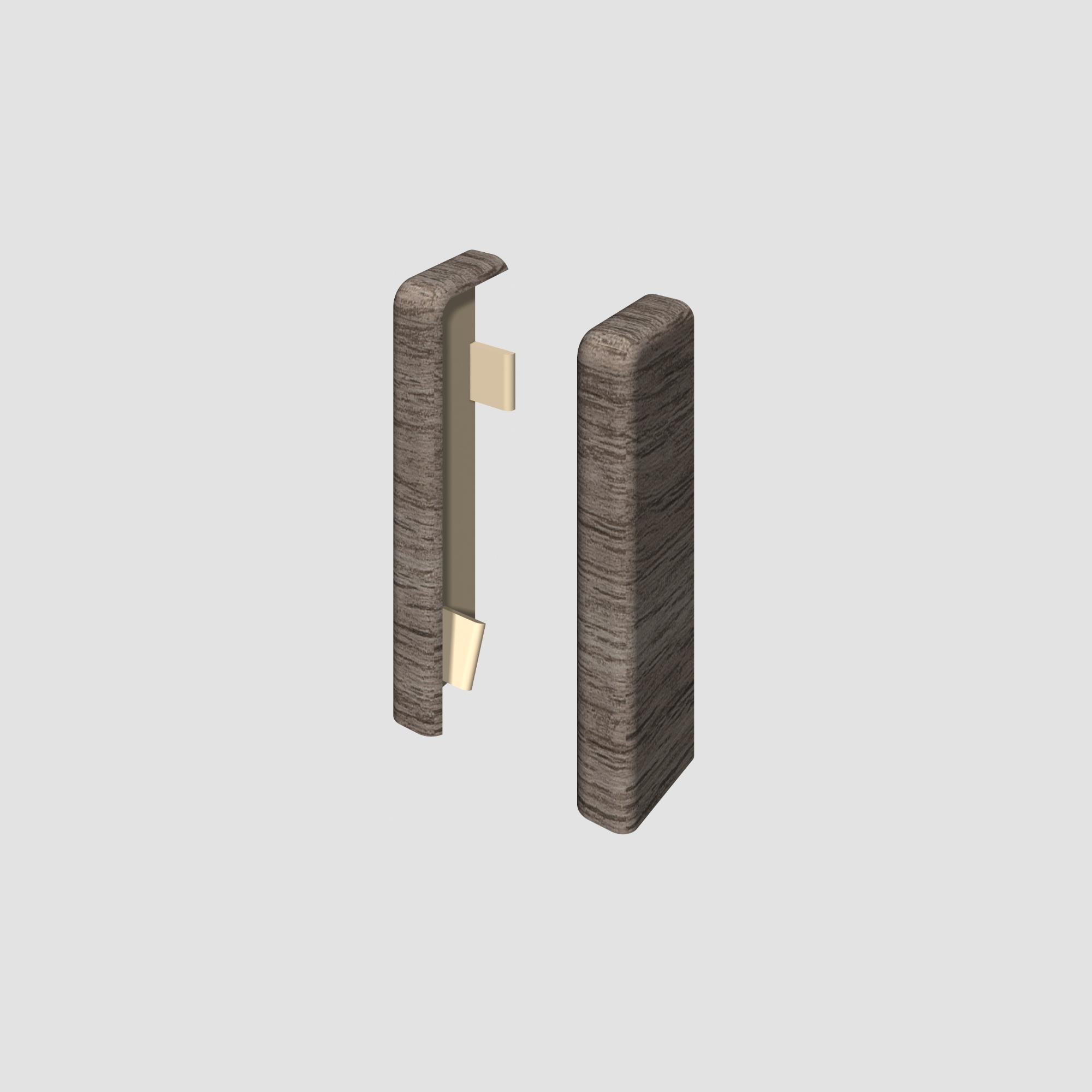 Prvky Egger 58 "cubical" Dub antracit - Ukončenie ľavé+pravé 1839924 (1+1 ks/bal)