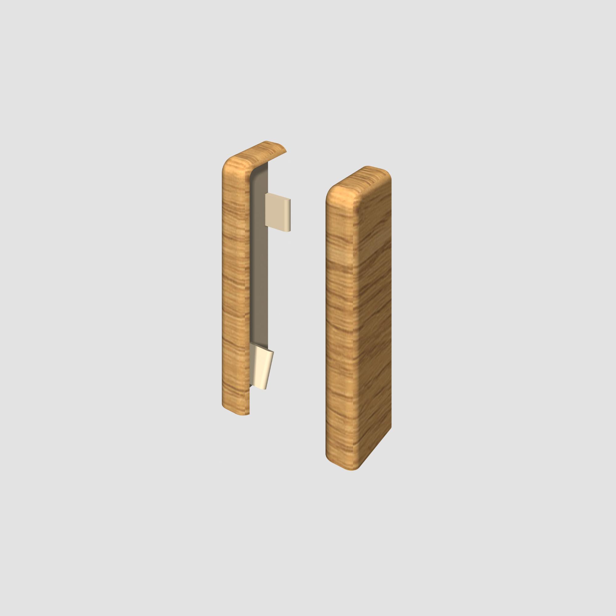 Prvky Egger 58 "cubical" Dub karamelový - Ukončenie ľavé+pravé 1839940 (1+1 ks/bal)
