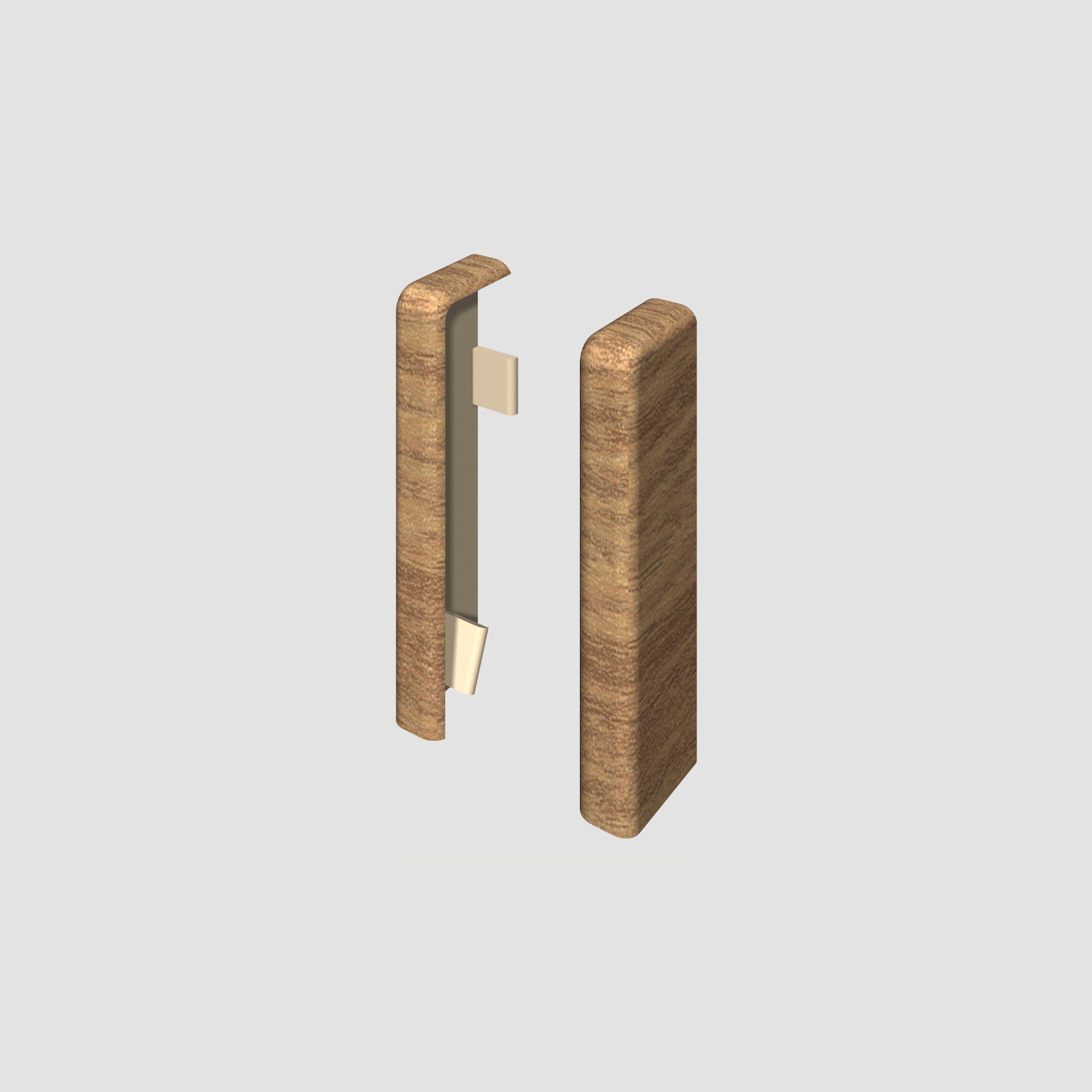 Prvky Egger 58 "cubical" Dub červeno hnedý - Ukončenie ľavé+pravé 1839864 (1+1 ks/bal)