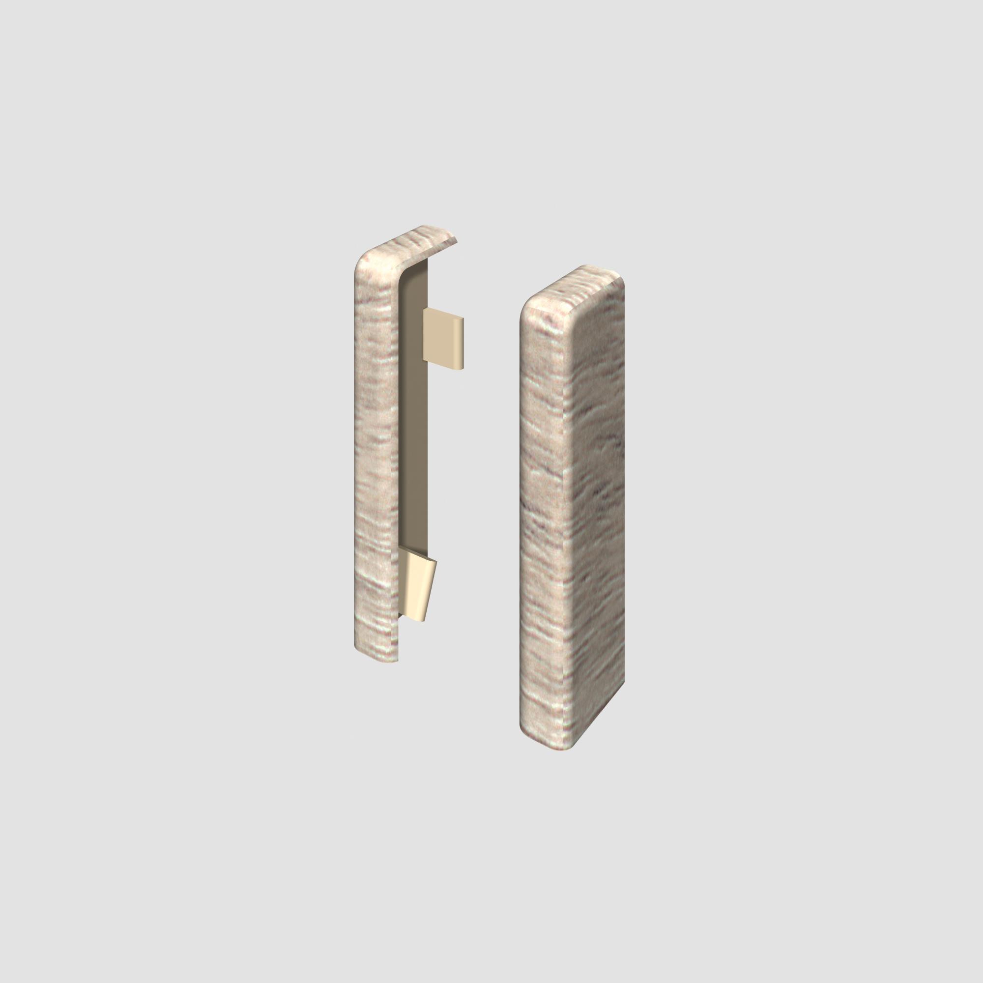 Prvky Egger 58 "cubical" Jaseň sivý - Ukončenie ľavé+pravé 1839896 (1+1 ks/bal)
