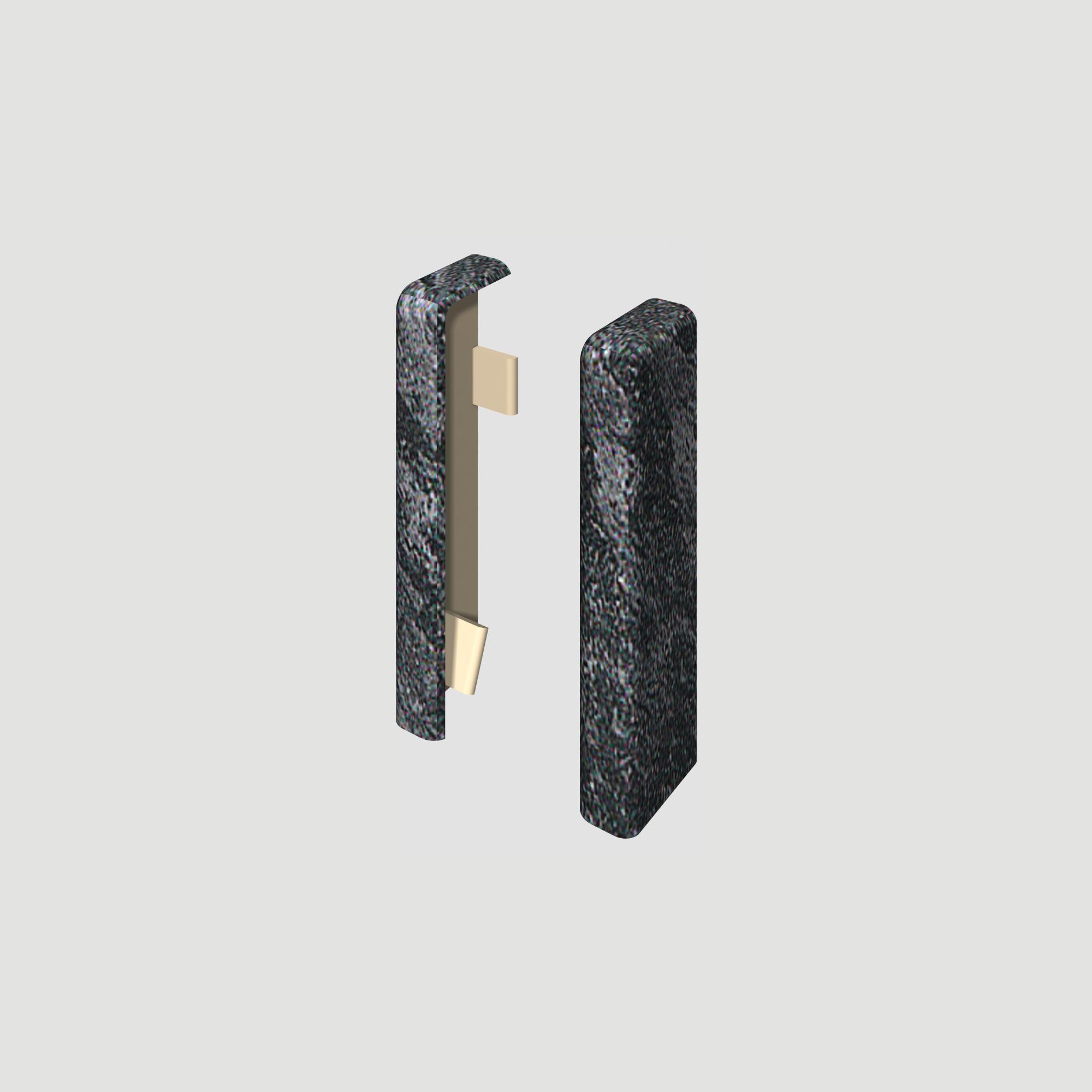 Prvky Egger 58 "cubical" Kameň čierny - Ukončenie ľavé+pravé 1839880 (1+1 ks/bal)