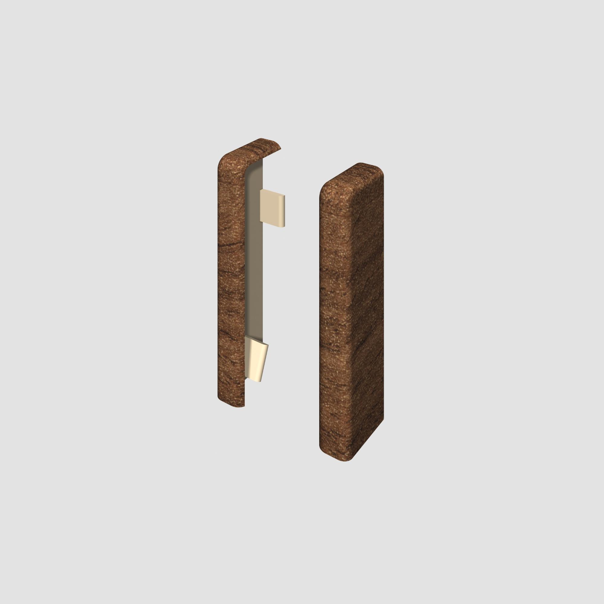 Prvky Egger 58 "cubical" Orech hnedý - Ukončenie ľavé+pravé 1839892 (1+1 ks/bal)