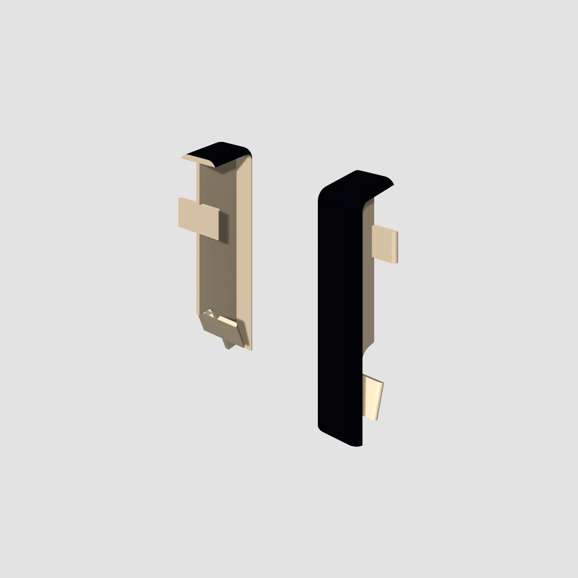 Prvky Egger 58 "cubical" Universal čierne - Spojka 1839877 (2 ks/bal)