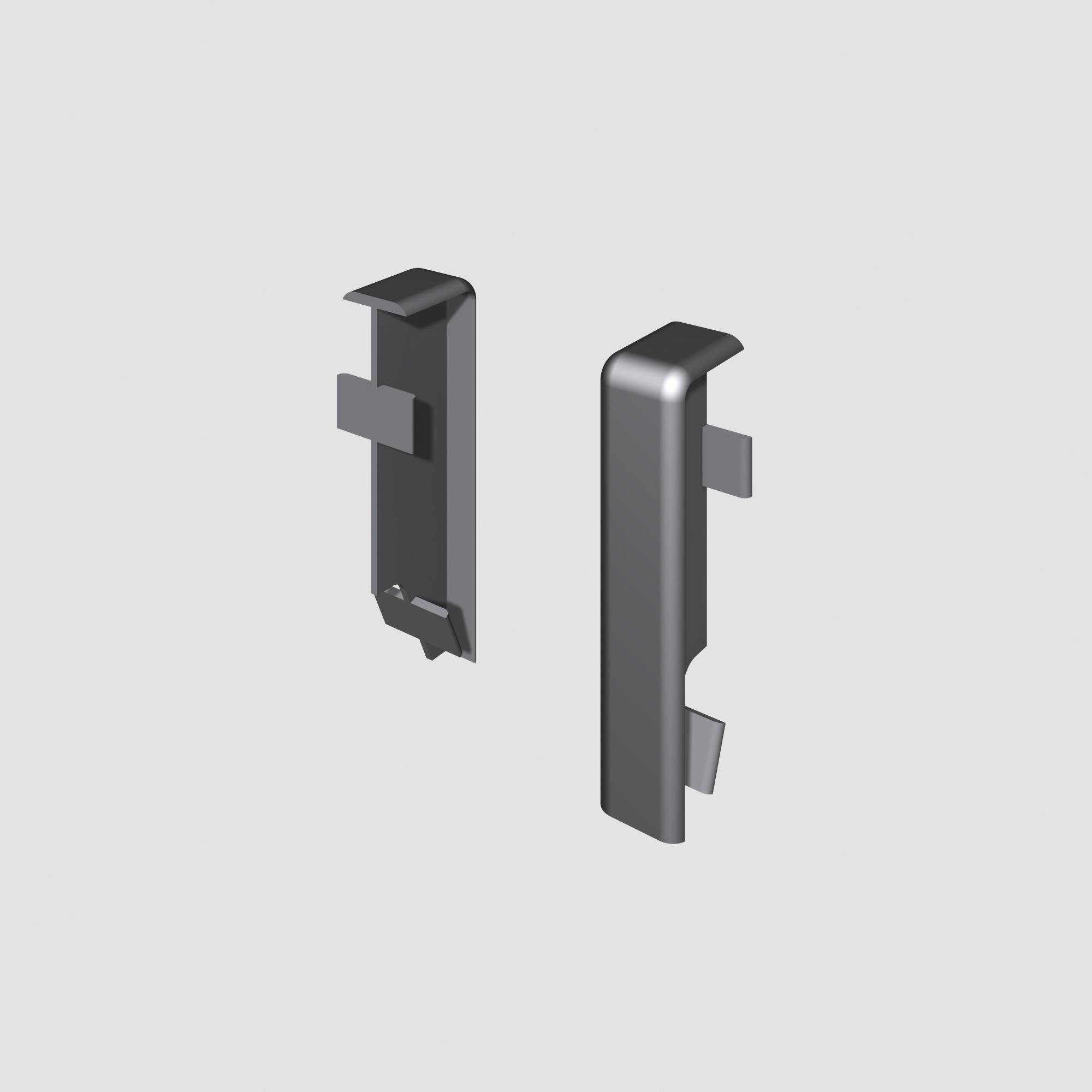 Prvky Egger 58 "cubical" Universal strieborné - Spojka 1860335 (2 ks/bal)